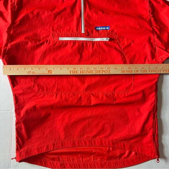 Adidas Originals Tennoji Windbreaker jacket Red size small Pullover anorak Smock - Picture 6 of 12